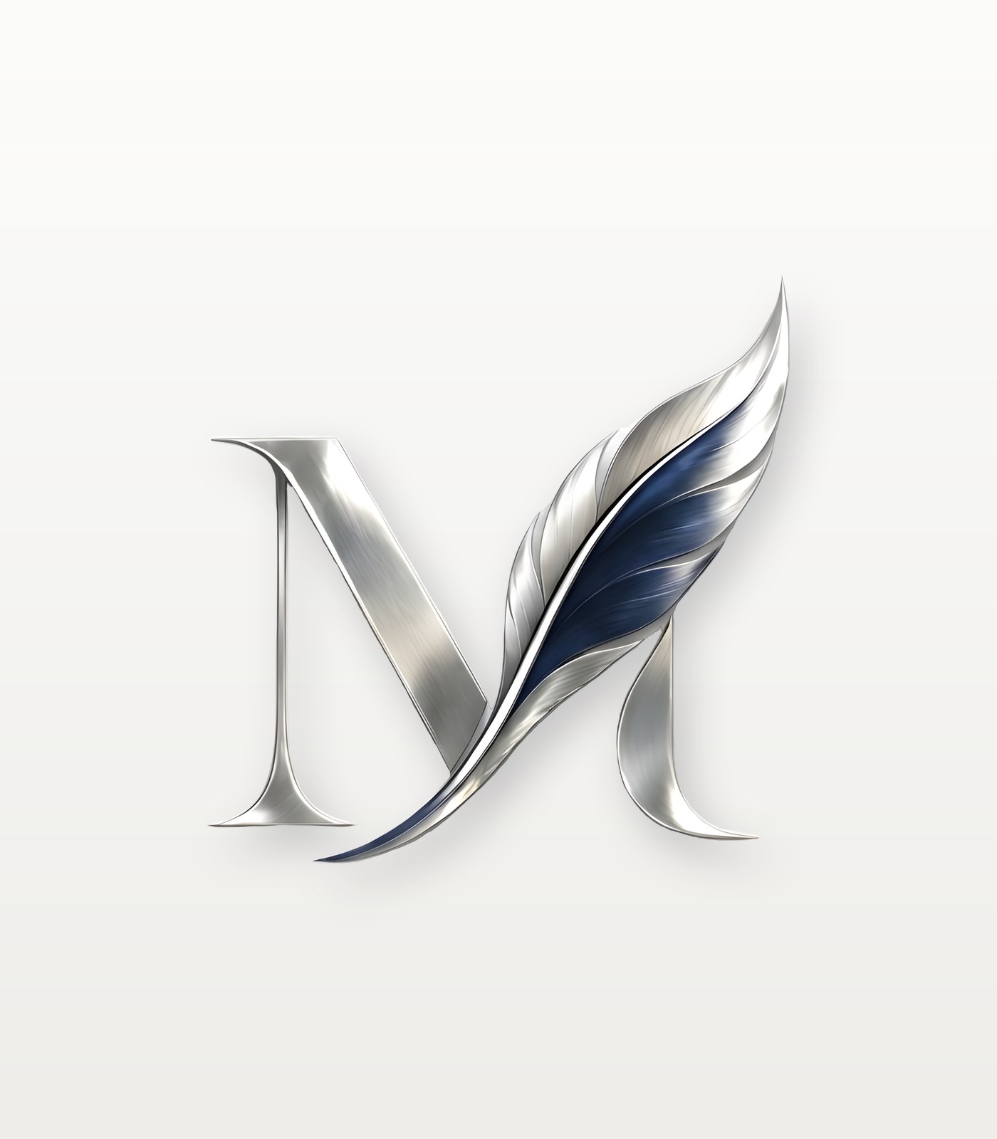 MELVORA feather monogram